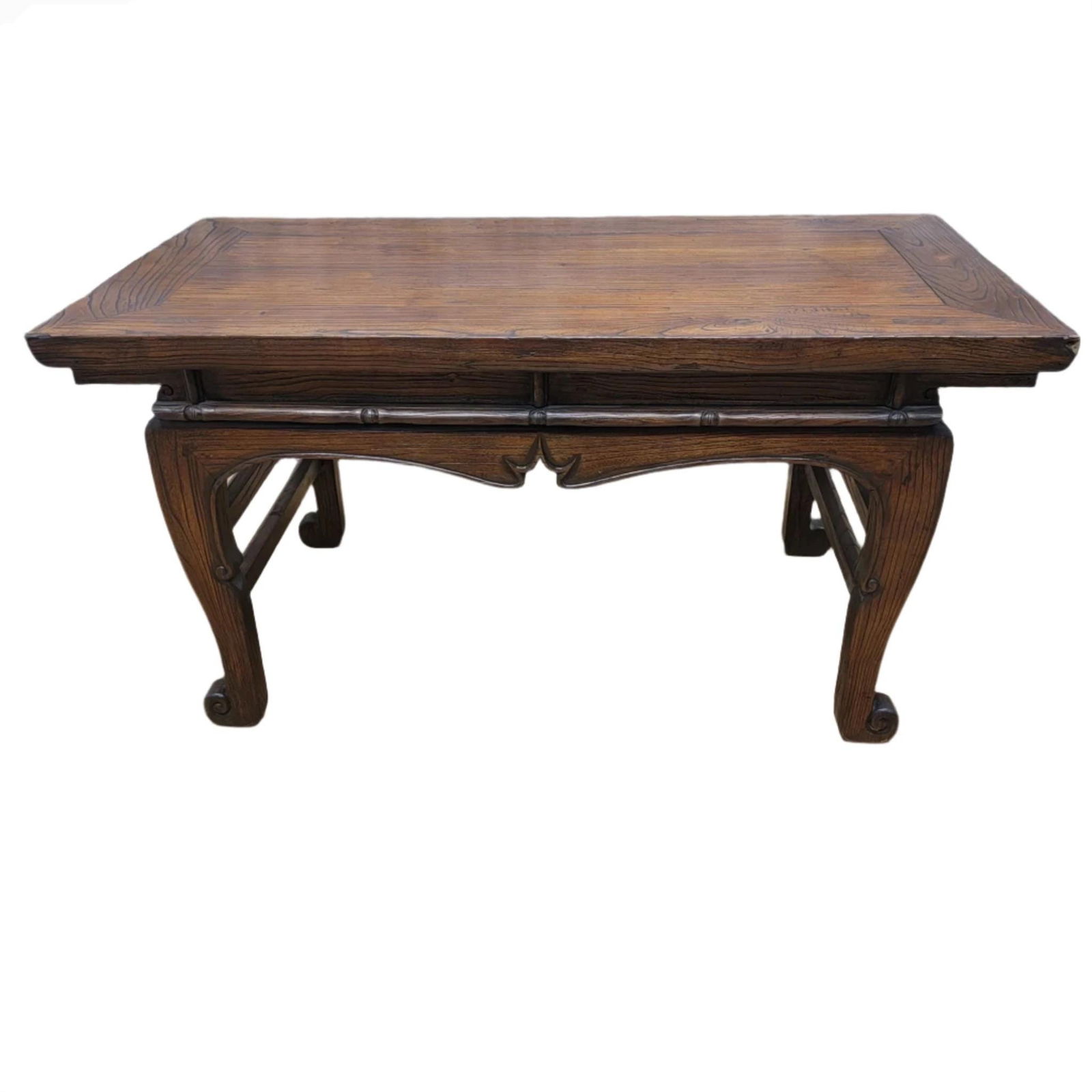 Antique Chinese Elm Coffee Table with Original Color and Patina (1 of 10)