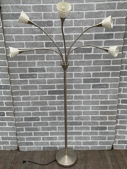 Mid Century Modern 5 Flex Arm Floor Lamp - 2