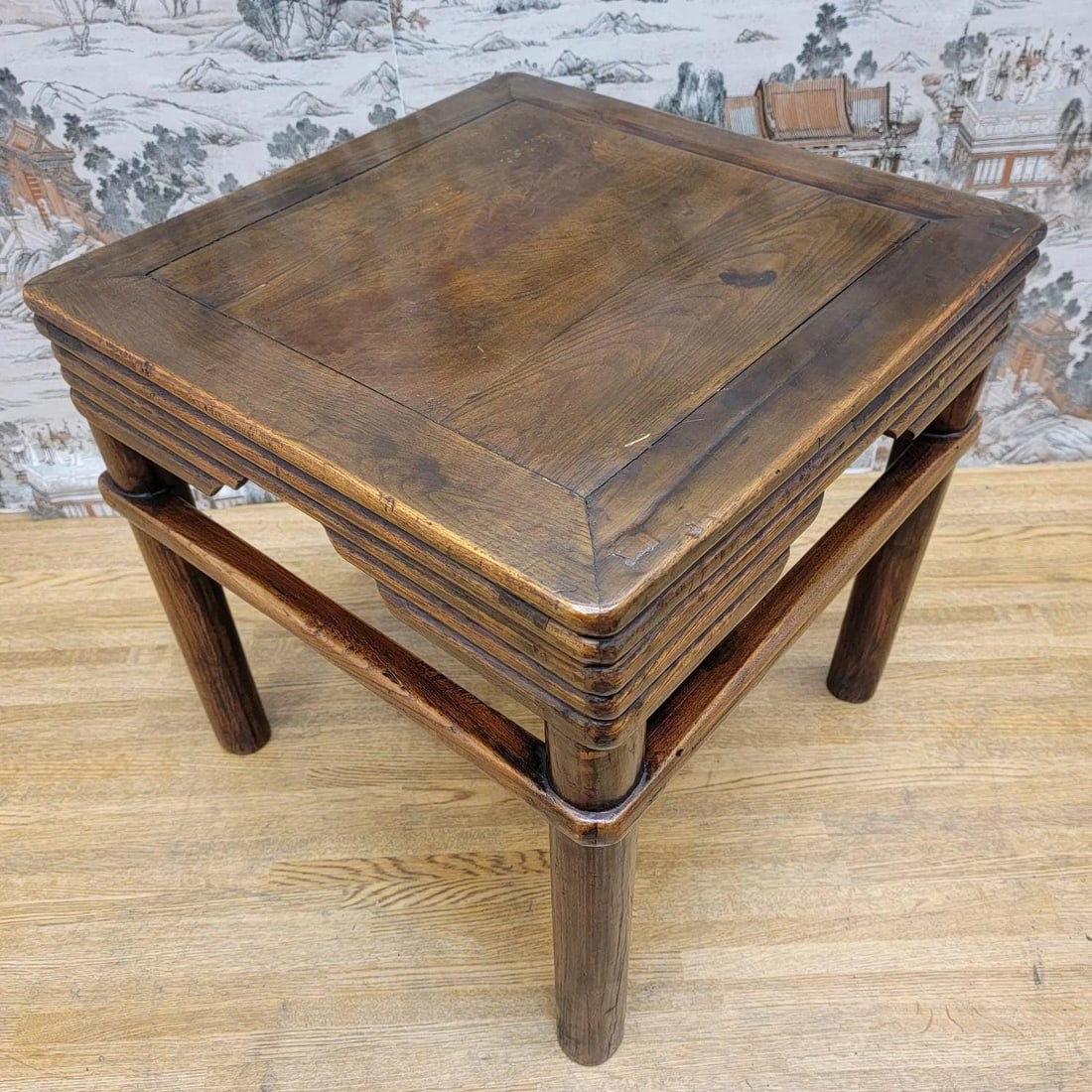 Antique Shanxi Province Pierced Apron Elm Side Table - Pair - 6