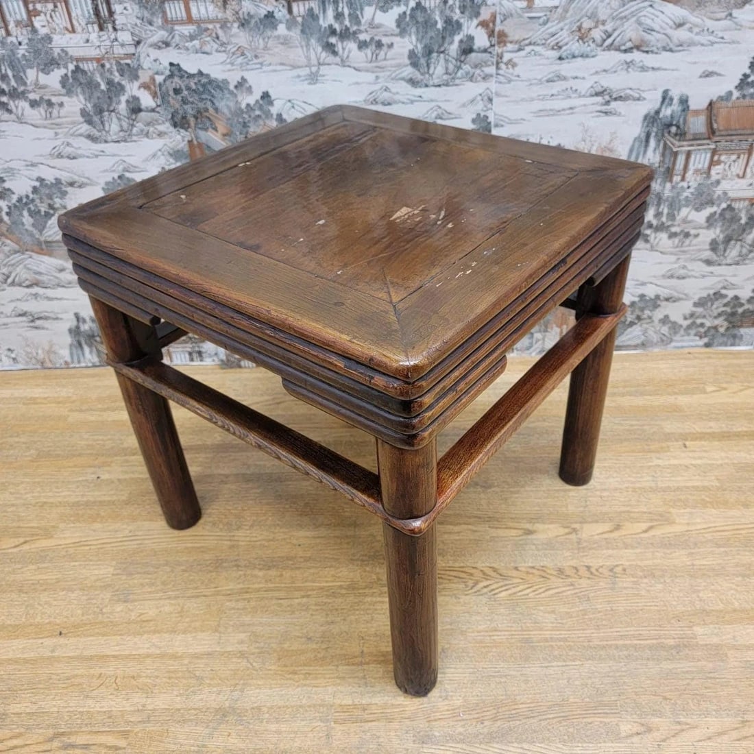 Antique Shanxi Province Pierced Apron Elm Side Table - Pair - 9