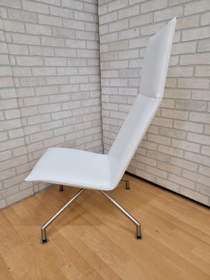 Modern Arne Jacobsen Style Mikasa High Back Lounge Chairs By Davis Furniture - Set of 3 - 10