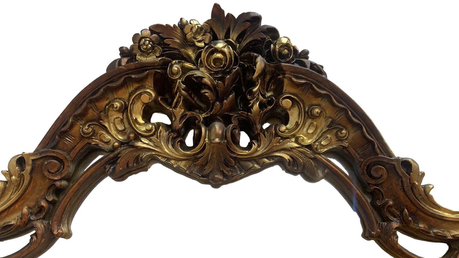 Vintage Rococo Revival Style Wall Mirror - 5