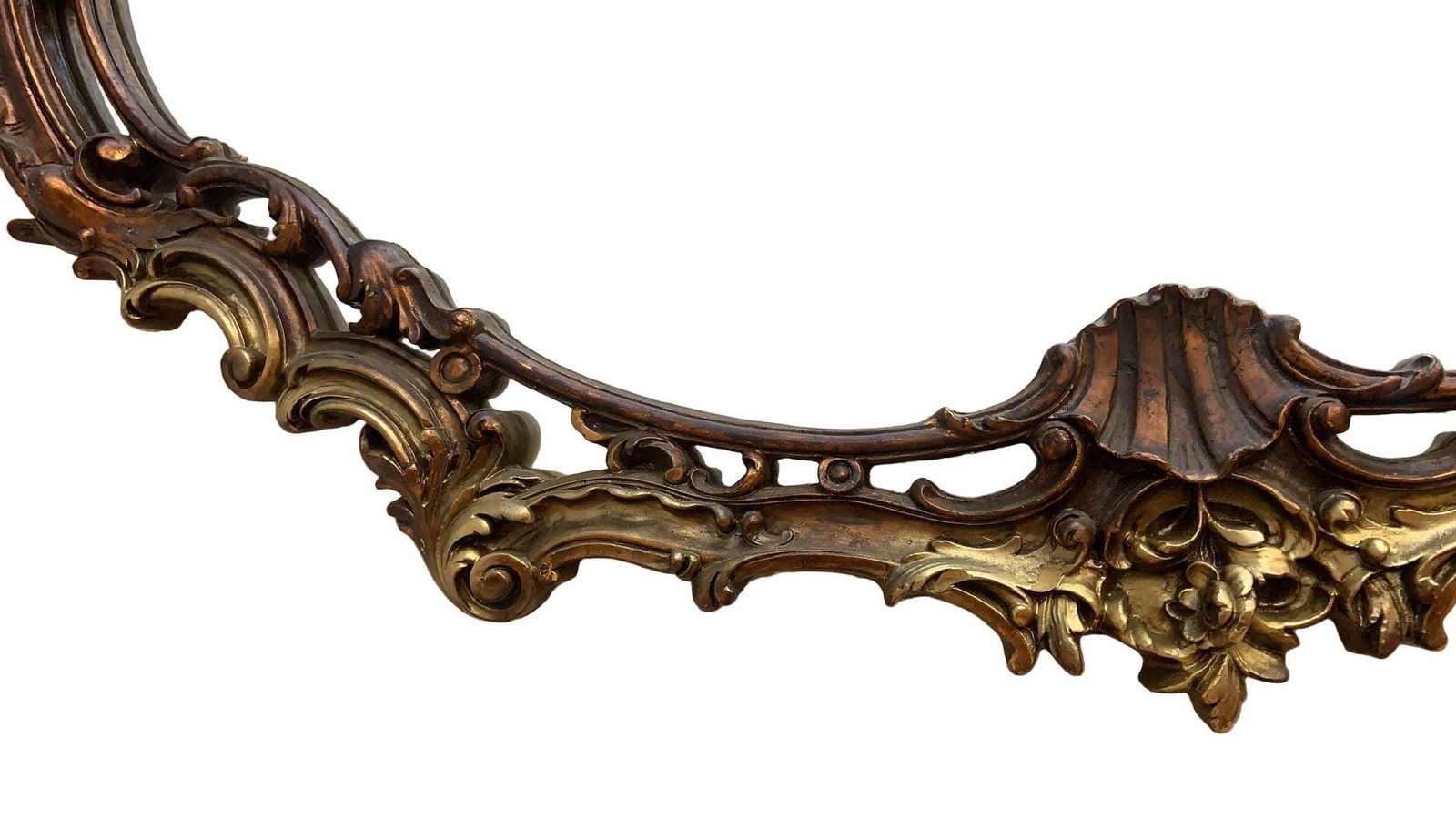 Vintage Rococo Revival Style Wall Mirror - 6