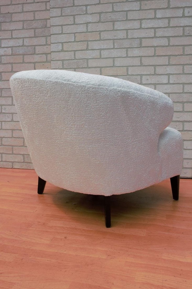 Vintage Scandinavian Modern Flemming Lassen Attributed Lounge Chair Newly Reupholstered - 7