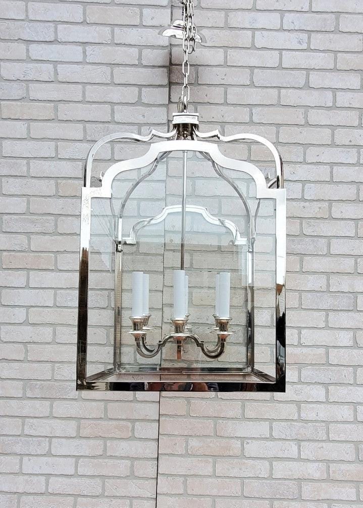 Visual Comfort E. F. Chapman Westminster 6 Light Foyer Pendant Light: Title: Visual Comfort E. F. Chapman Westminster 6 Light Foyer Pendant Light Description: Visual Comfort E. F. Chapman Westminster Huge 6 Light Polished Nickel Foyer Pendant Ceiling Light Gorgeous Huge