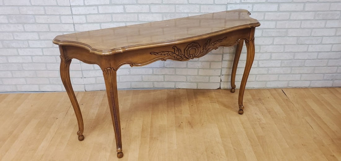 Vintage French Country Console Table and 2 Side Tables by Thomasville Furniture - 3 Piece Set - 7