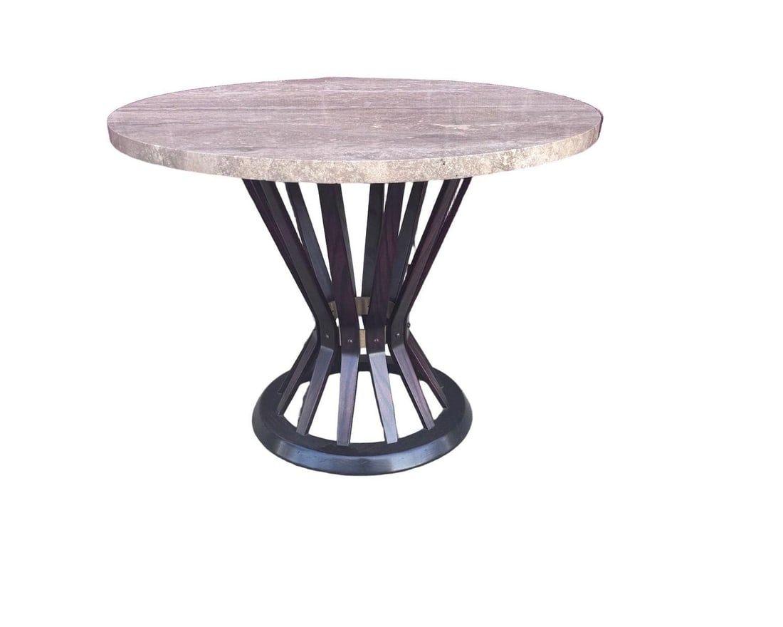 Mid Century Modern Edward Wormley for Dunbar “Sheaf of Wheat” Marble Coffee Table - 2