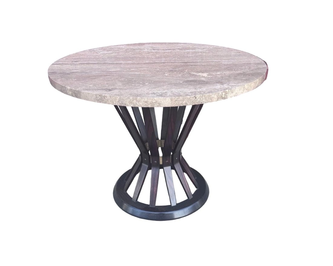 Mid Century Modern Edward Wormley for Dunbar “Sheaf of Wheat” Marble Coffee Table - 5