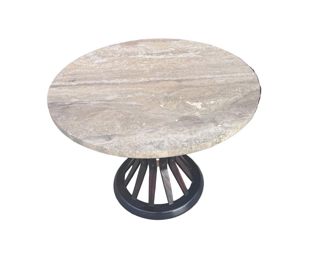 Mid Century Modern Edward Wormley for Dunbar “Sheaf of Wheat” Marble Coffee Table - 6