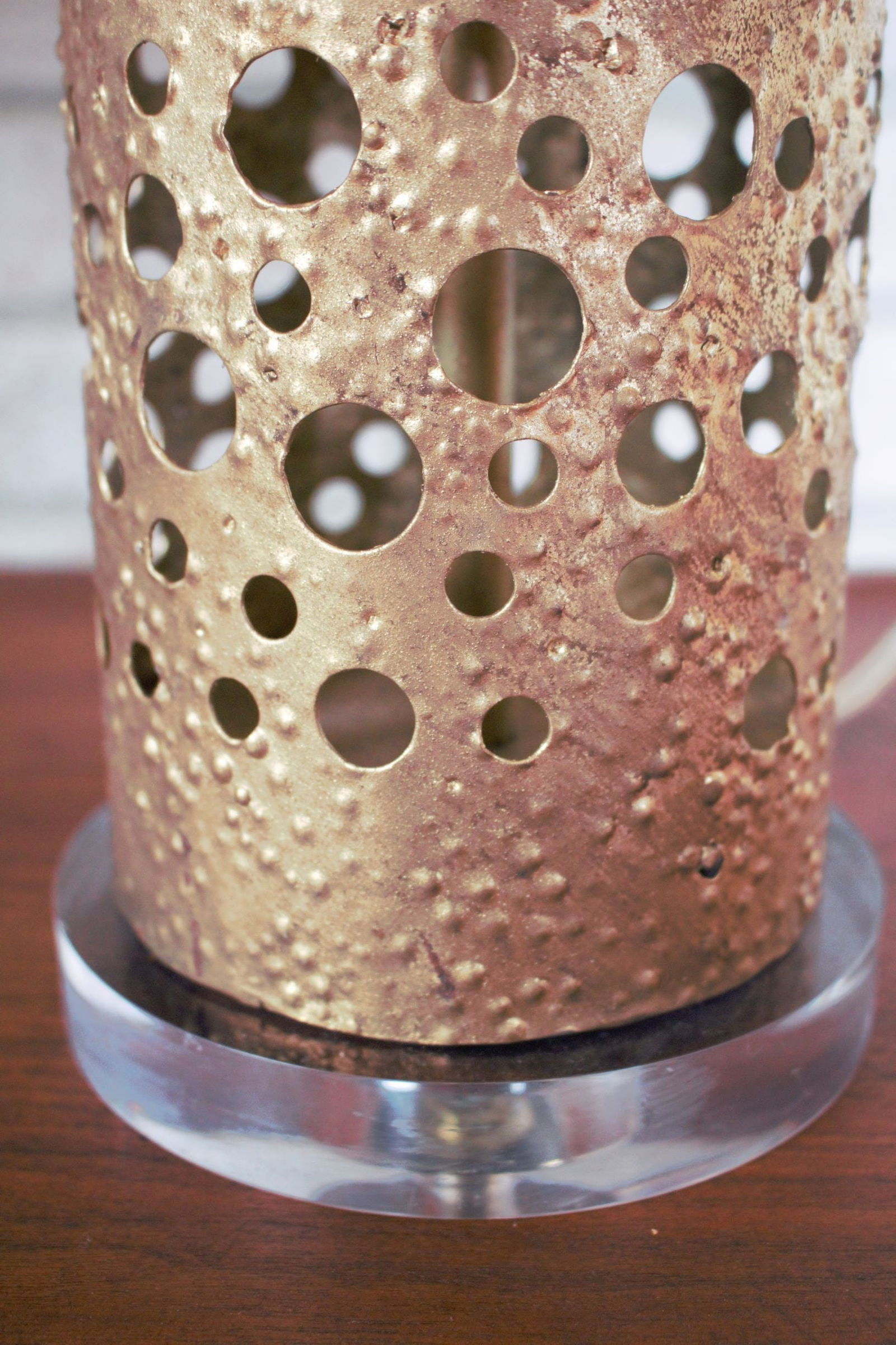 Modern Brutalist Shasta Brass Table Lamps - Pair - 4