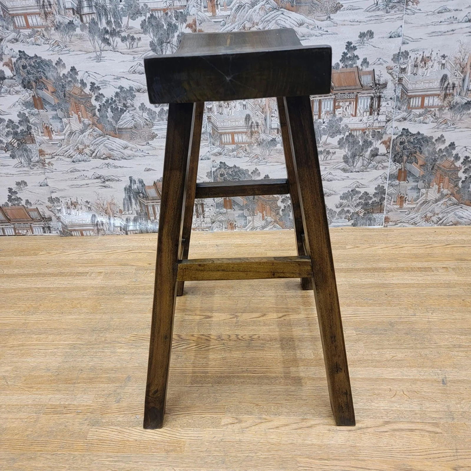 Antique Shanxi Province Elm Stool - 3