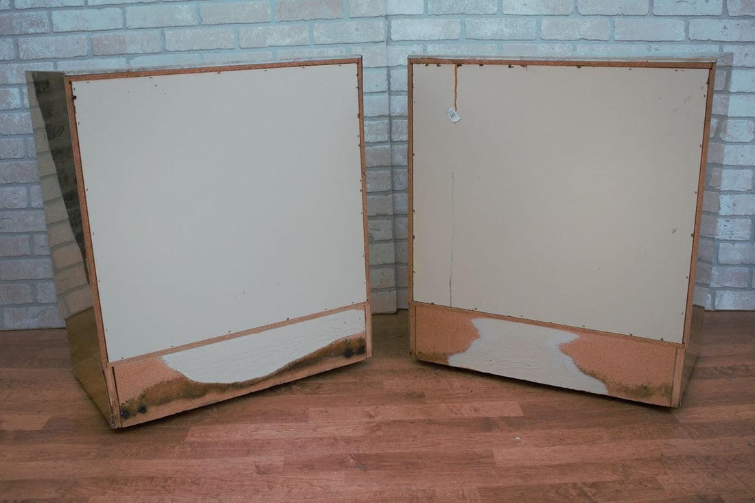 Hollywood Regency Ello Brass and Italian Travertine Chest of Drawers - Pair - 6