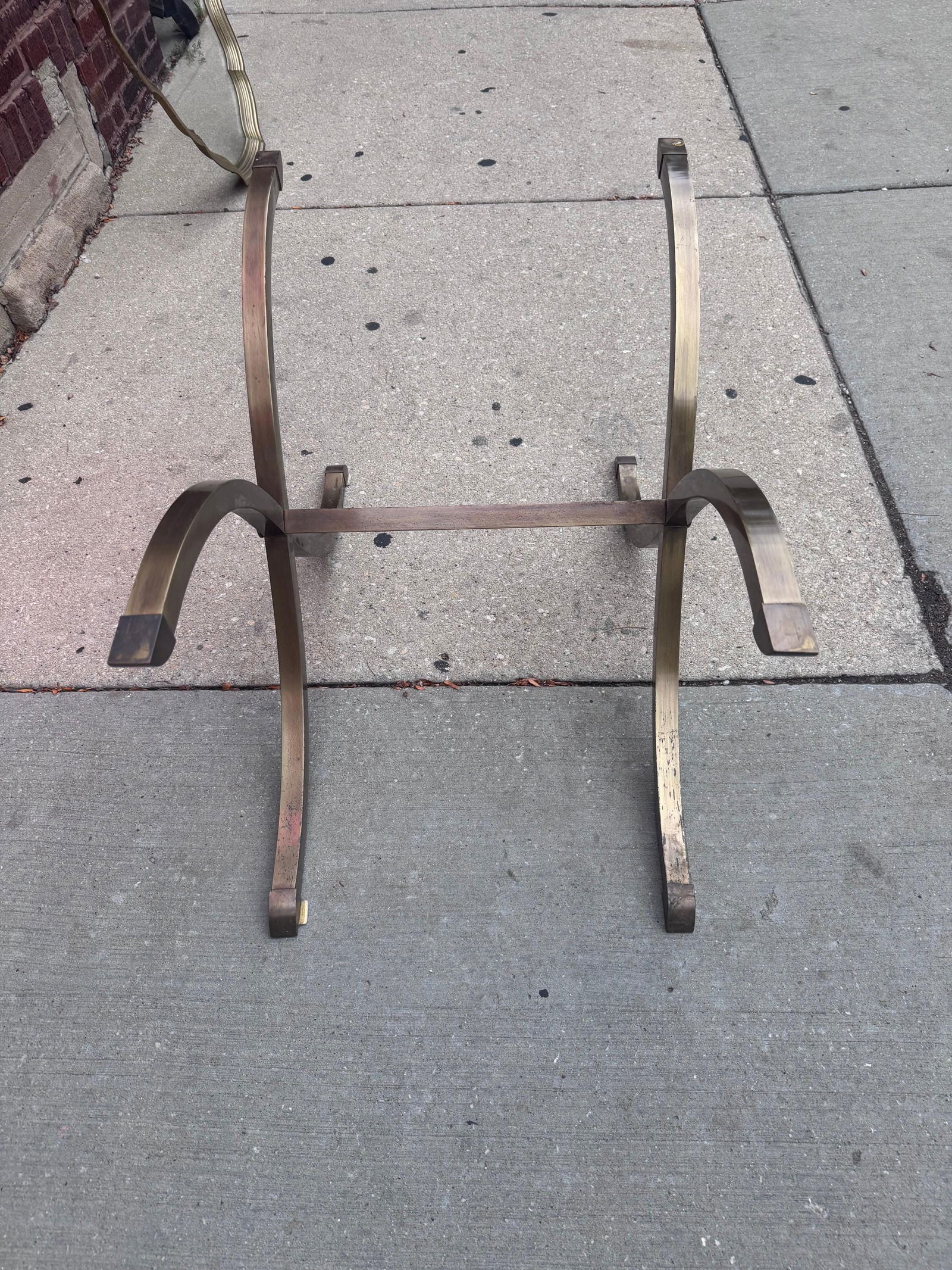 New - Hollywood Regency LaBarge Brass Tray Top Oval Coffee Table - 6