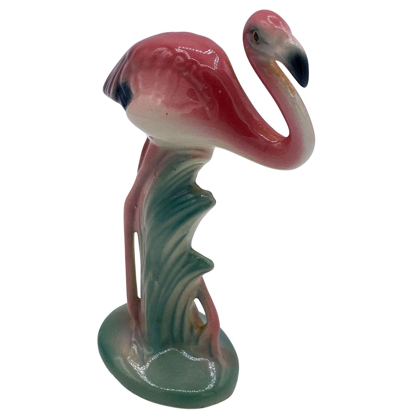 Mid-century Matching Mini Pink Flamingo Ceramic Tabletop Figures By Brad Keeler - 14