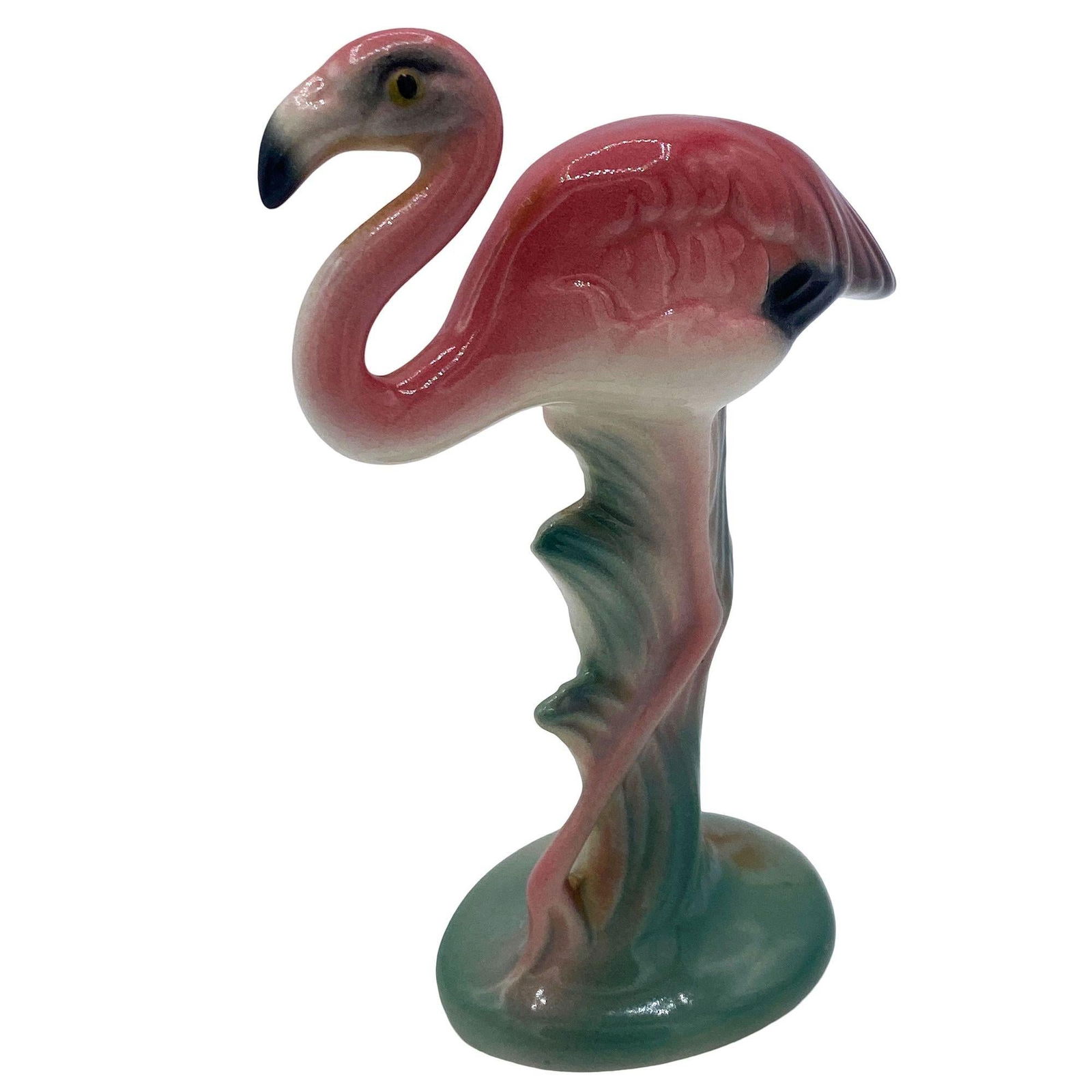 Mid-century Matching Mini Pink Flamingo Ceramic Tabletop Figures By Brad Keeler - 16