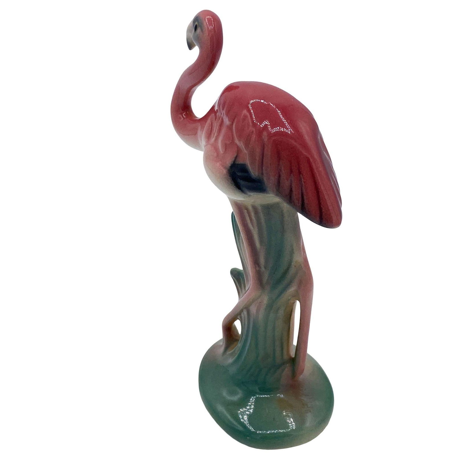 Mid-century Matching Mini Pink Flamingo Ceramic Tabletop Figures By Brad Keeler - 3