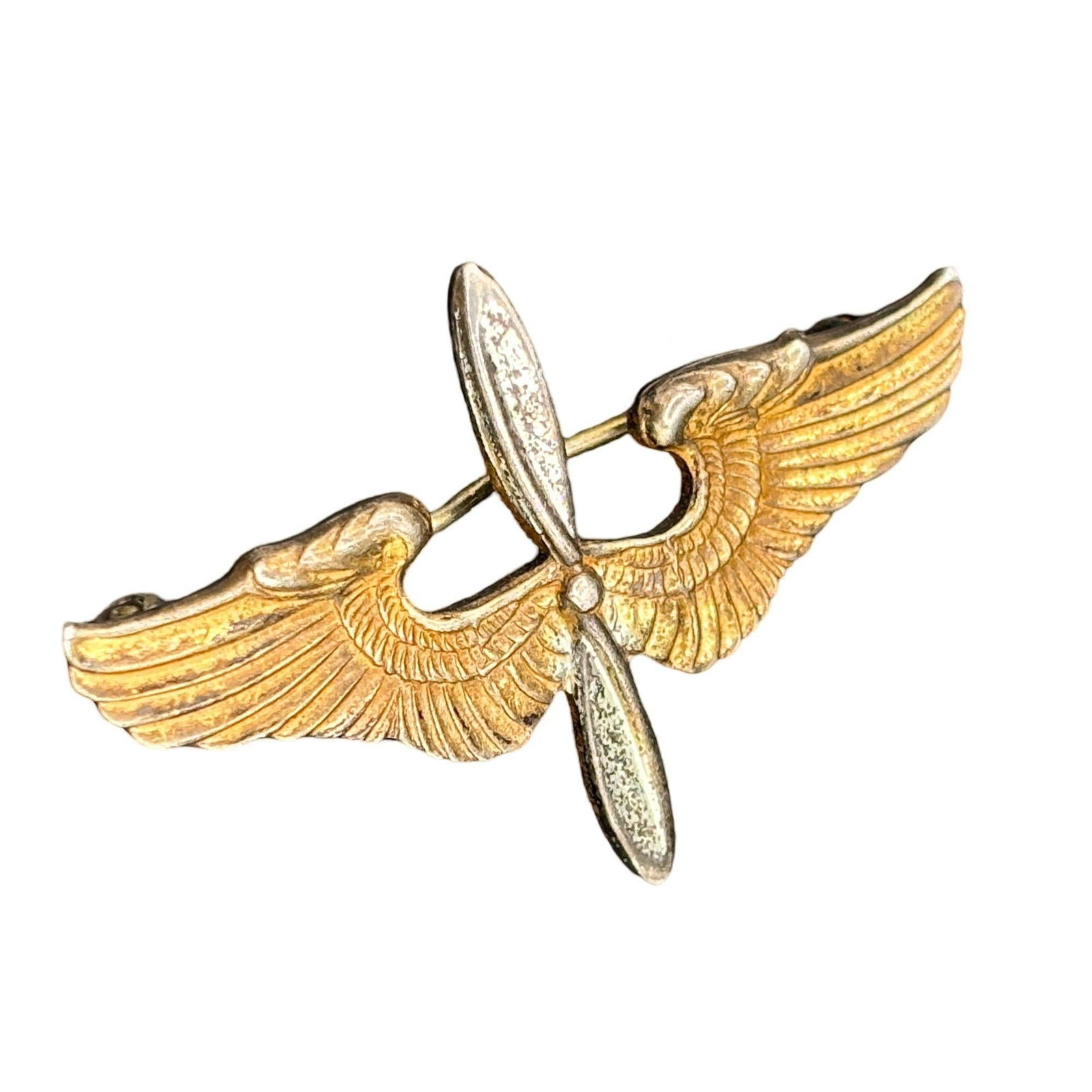 WWII US Army Air Corps Cadet Sterling Silver Badge Pin by Meyer - 3