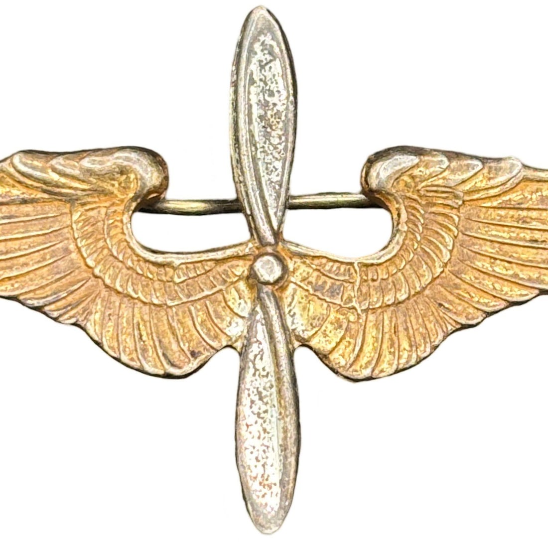 WWII US Army Air Corps Cadet Sterling Silver Badge Pin by Meyer - 6