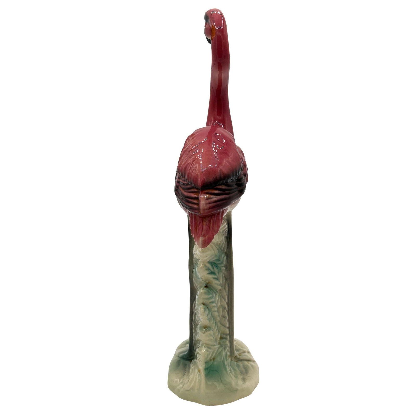 MCM Ceramic California Pottery Standing Tall Pink Flamingo Figurine Statue - 13
