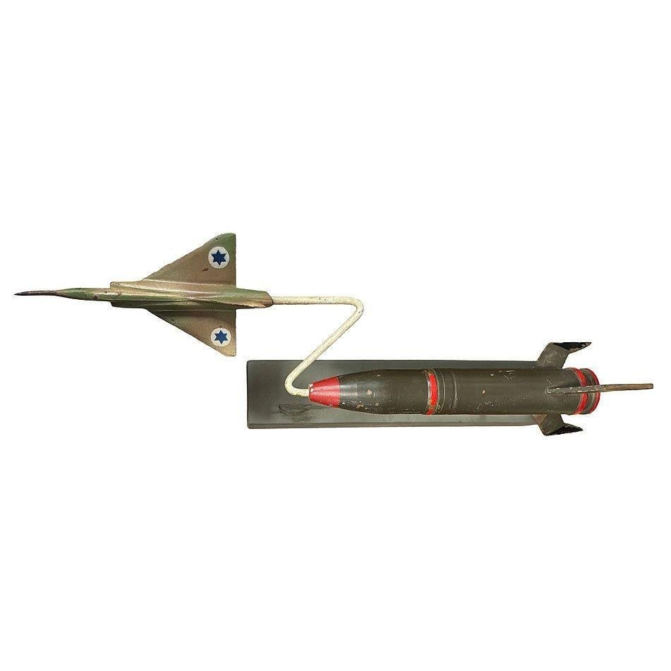 Mid-century Kfir Jet Fighter Prototype Desk Model Israeli Air Force - 16