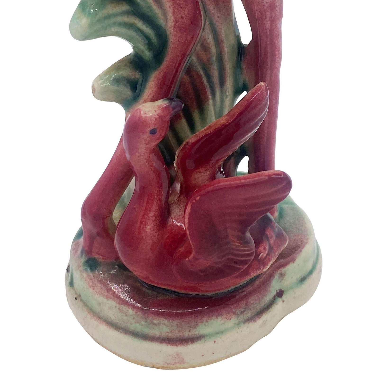 1948 "Souvenir of Miami" Mother & Child Ceramic Pink Flamingo Figurine - 13