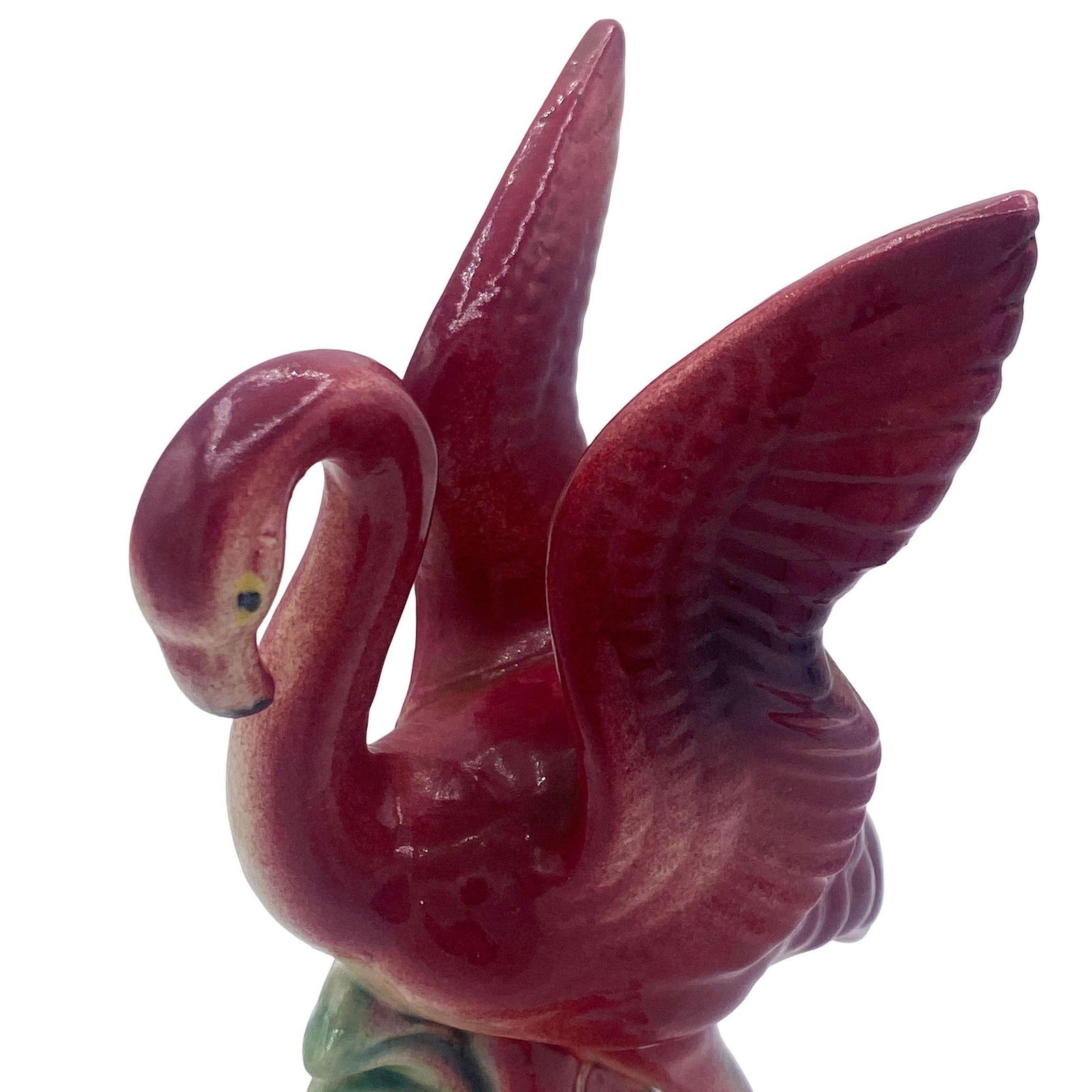 1948 "Souvenir of Miami" Mother & Child Ceramic Pink Flamingo Figurine - 14