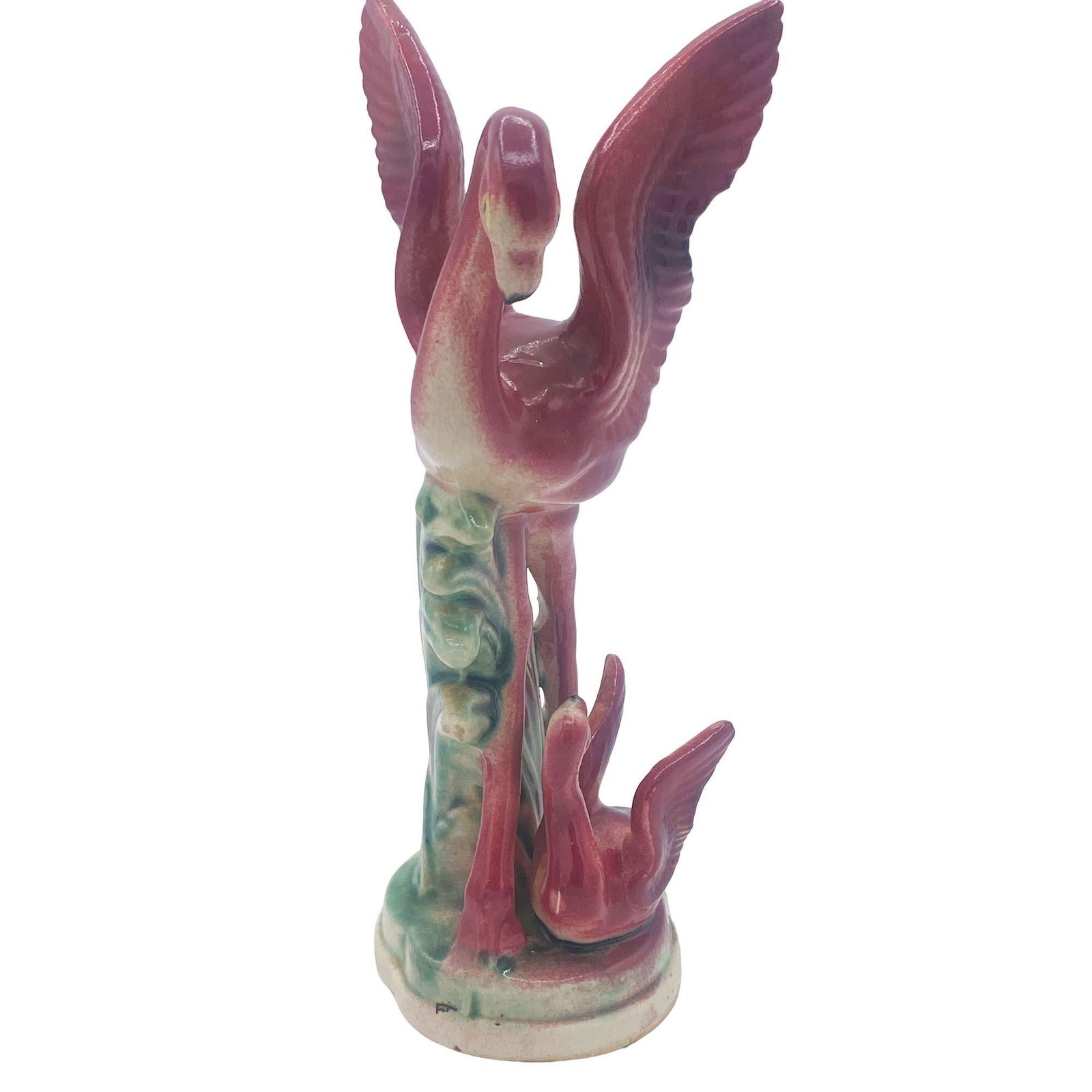 1948 "Souvenir of Miami" Mother & Child Ceramic Pink Flamingo Figurine - 19