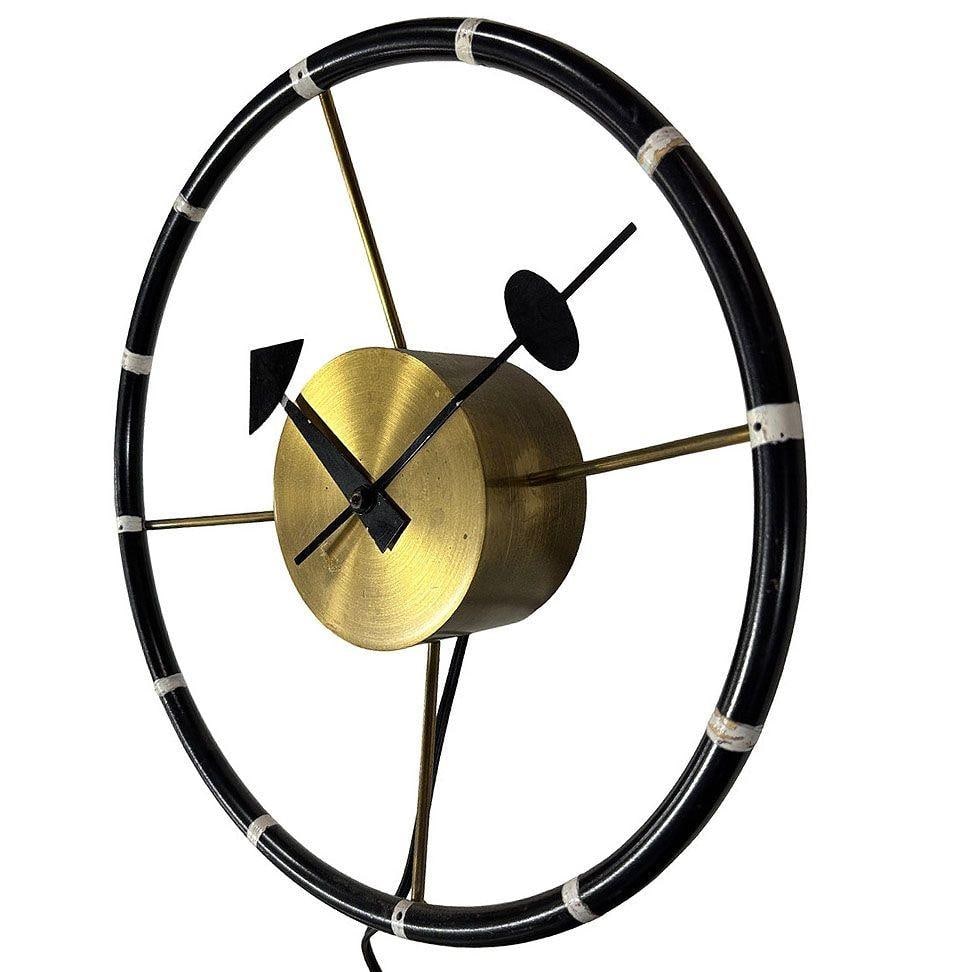 MCM George Nelson Studio Model 4756 "Steering Wheel" Wall Clock by Howard Miller - 18