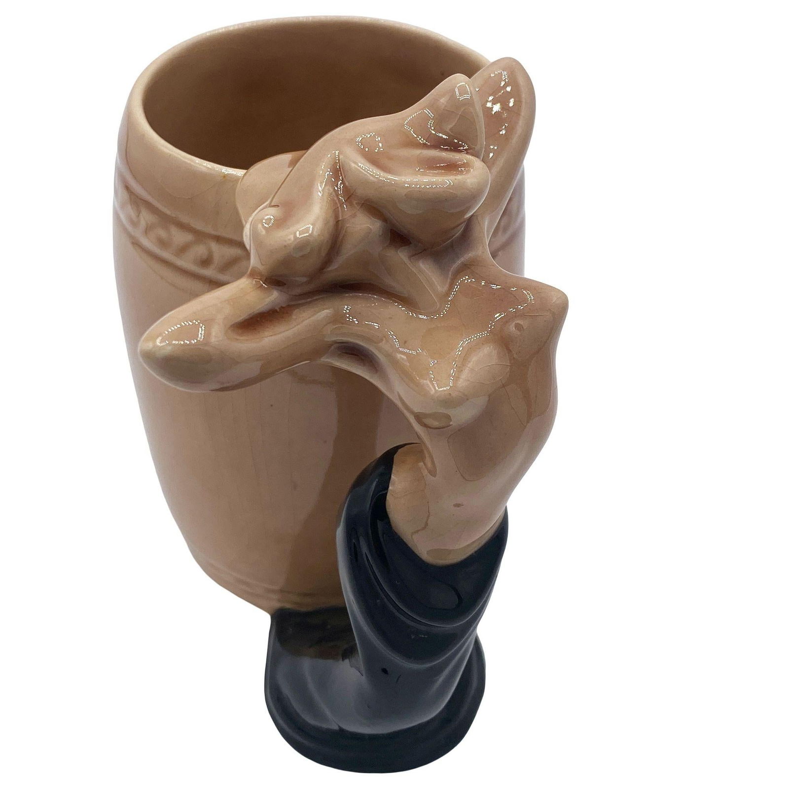 Set of Three "Strip Tease- Eye Appeal" Ceramic Barware Mugs by Dorothy Kindell - 13