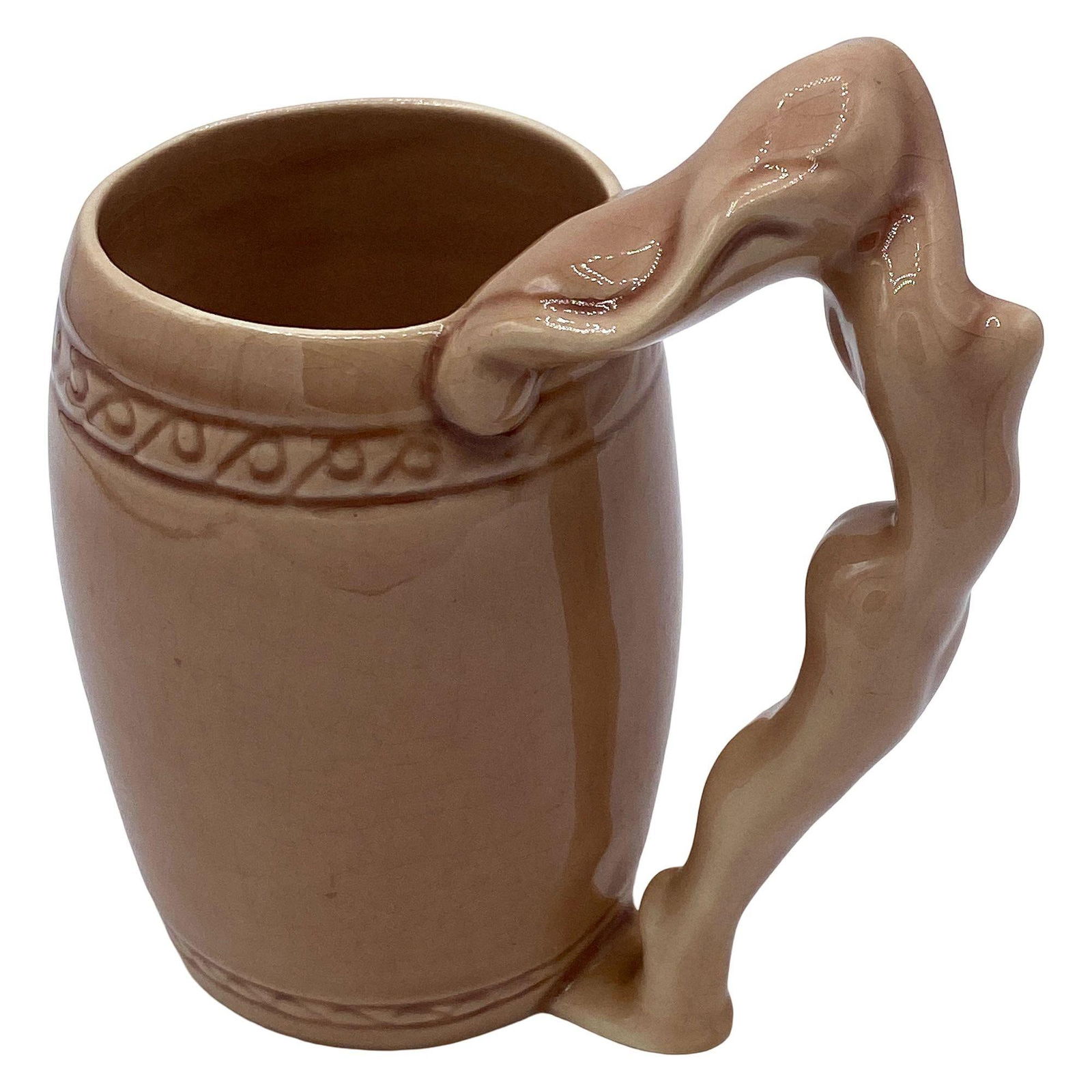 Set of Three "Strip Tease- Eye Appeal" Ceramic Barware Mugs by Dorothy Kindell - 16