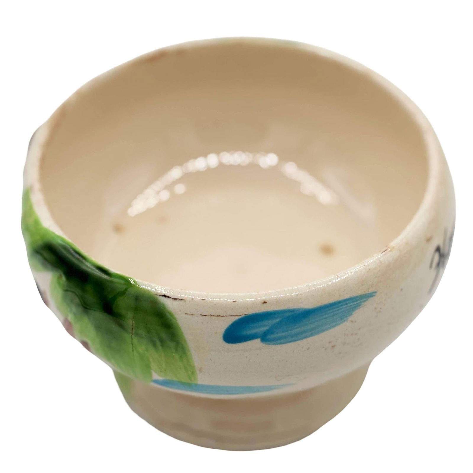 Midp-century Hand Painted Harveys Casino Lake Tahoe Hula Scorpion Tiki Mug Bowl - 4