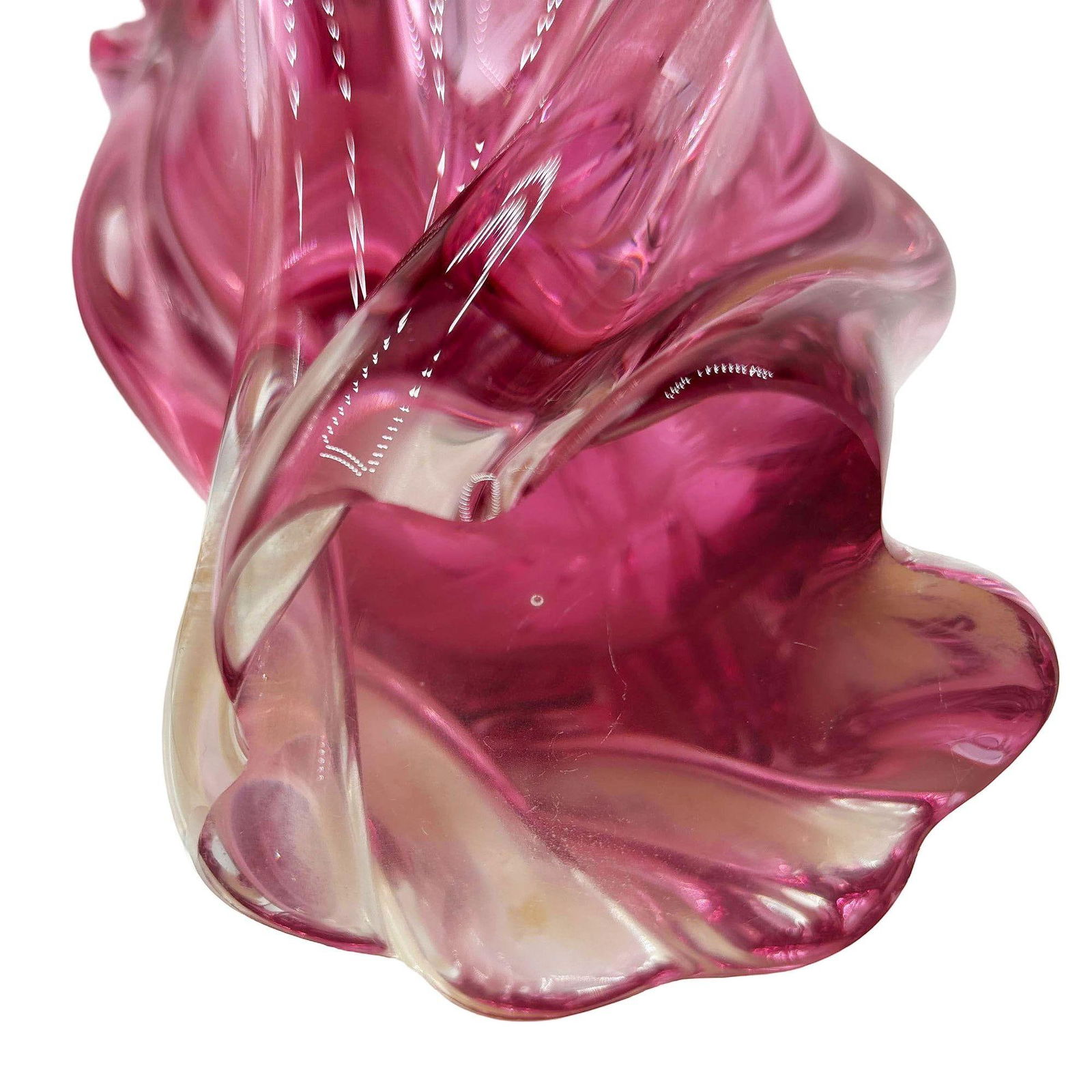 MCM Czech Cranberry Art Glass Vase by Josef Hospodka for Chribska Glassworks - 5