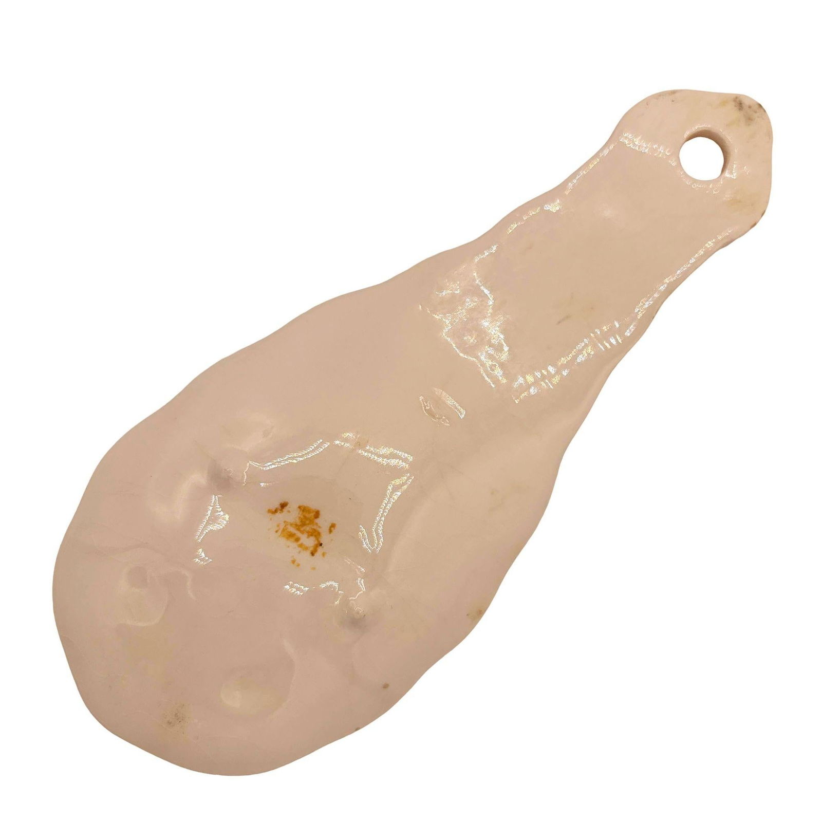 Mid-century Hand Painted 3d Flamingo on a Tropical Beach Themed Spoon Rest - 6