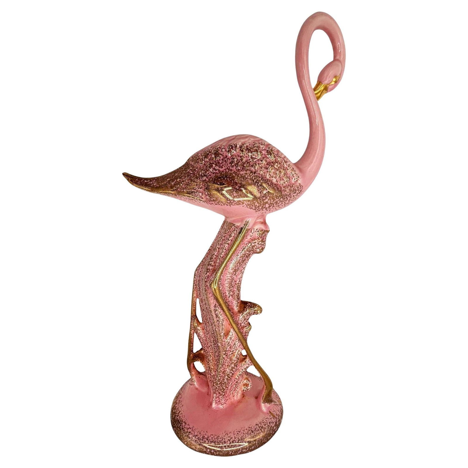 Large Hawaiian Pottery Ceramic long-legged Flamingo Figurine by Found Memories (1 of 20)