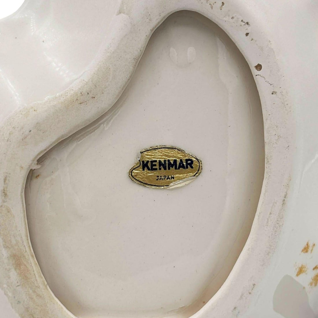 Rare 1940 Biomorphic Pink Flamingo Florida Ceramic Ashtray by Kenmar - 12