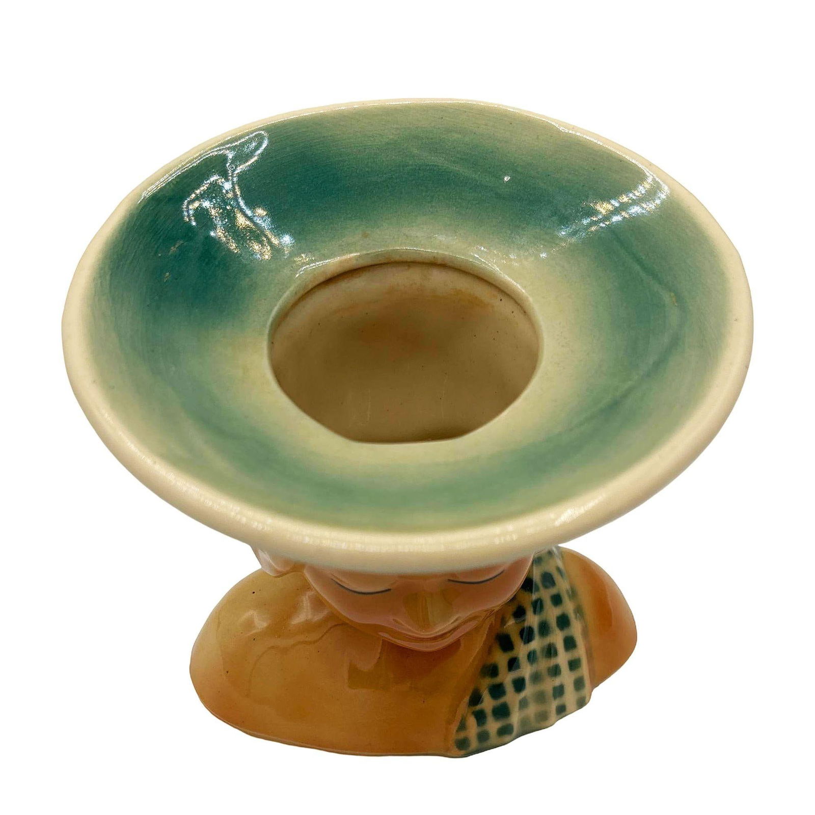 MCM Hawaiian 896 Hula Girl Polynesian Pink Plant Bust Vase by Shawnee Pottery - 10