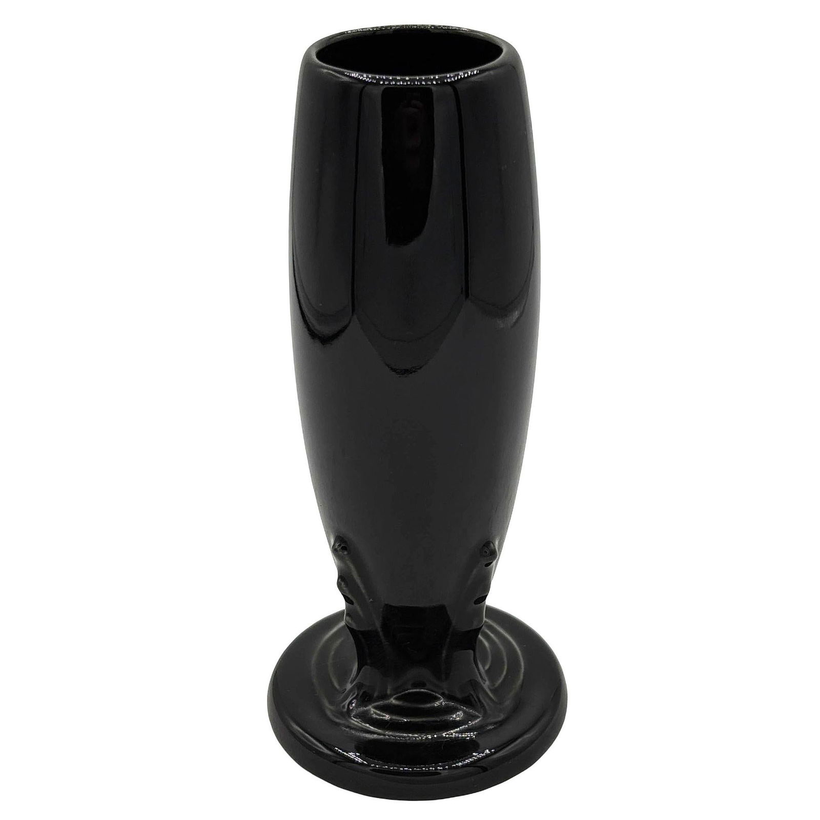 6"Tall Black Neo Art Deco Style Bud Vase by Fiesta Ware, 1986 - 2