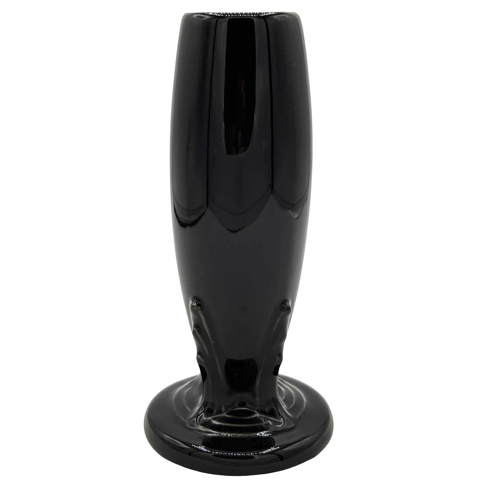 6"Tall Black Neo Art Deco Style Bud Vase by Fiesta Ware, 1986 - 3
