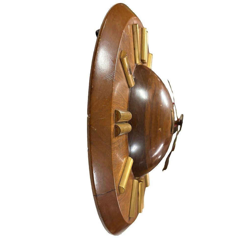 Early Mid-century "Plaza" E931-003 Wall Clock in Walnut by Seth Thomas - 10