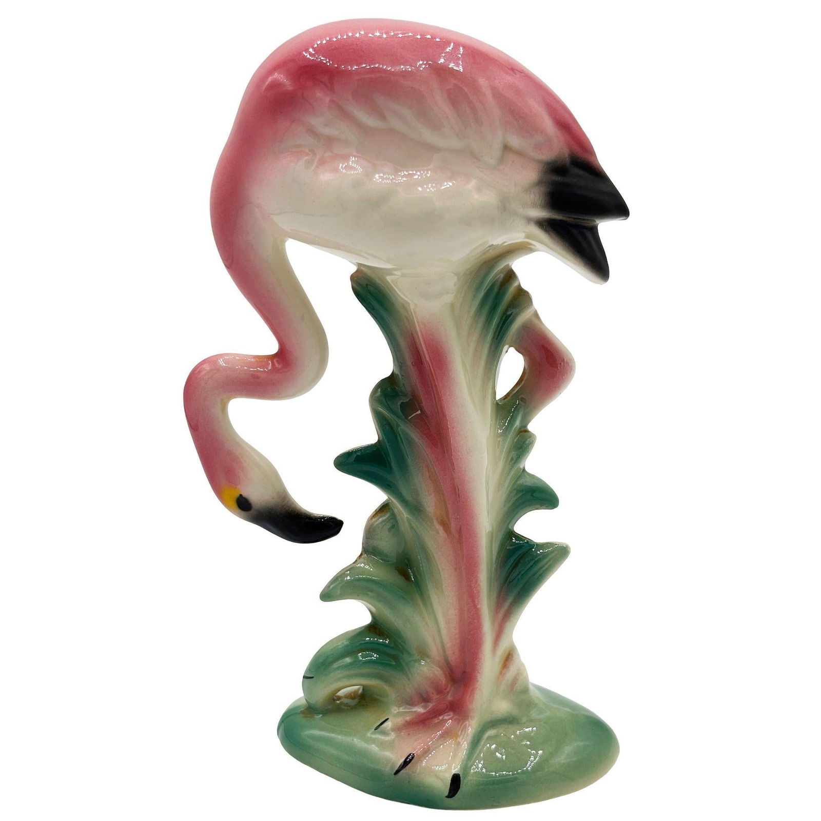 MCM California Pottery Ceramic Searcher Tropical Pink Flamingo Figurine Statue - 10