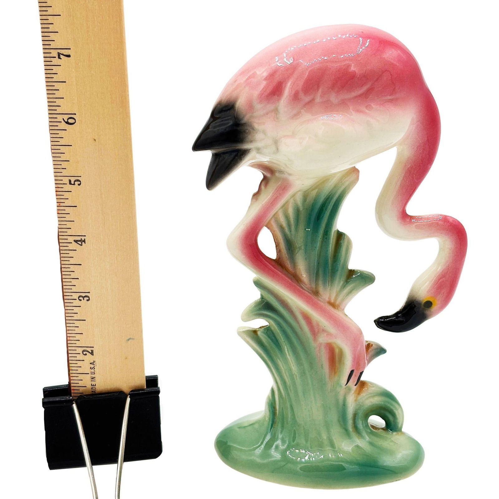MCM California Pottery Ceramic Searcher Tropical Pink Flamingo Figurine Statue - 19