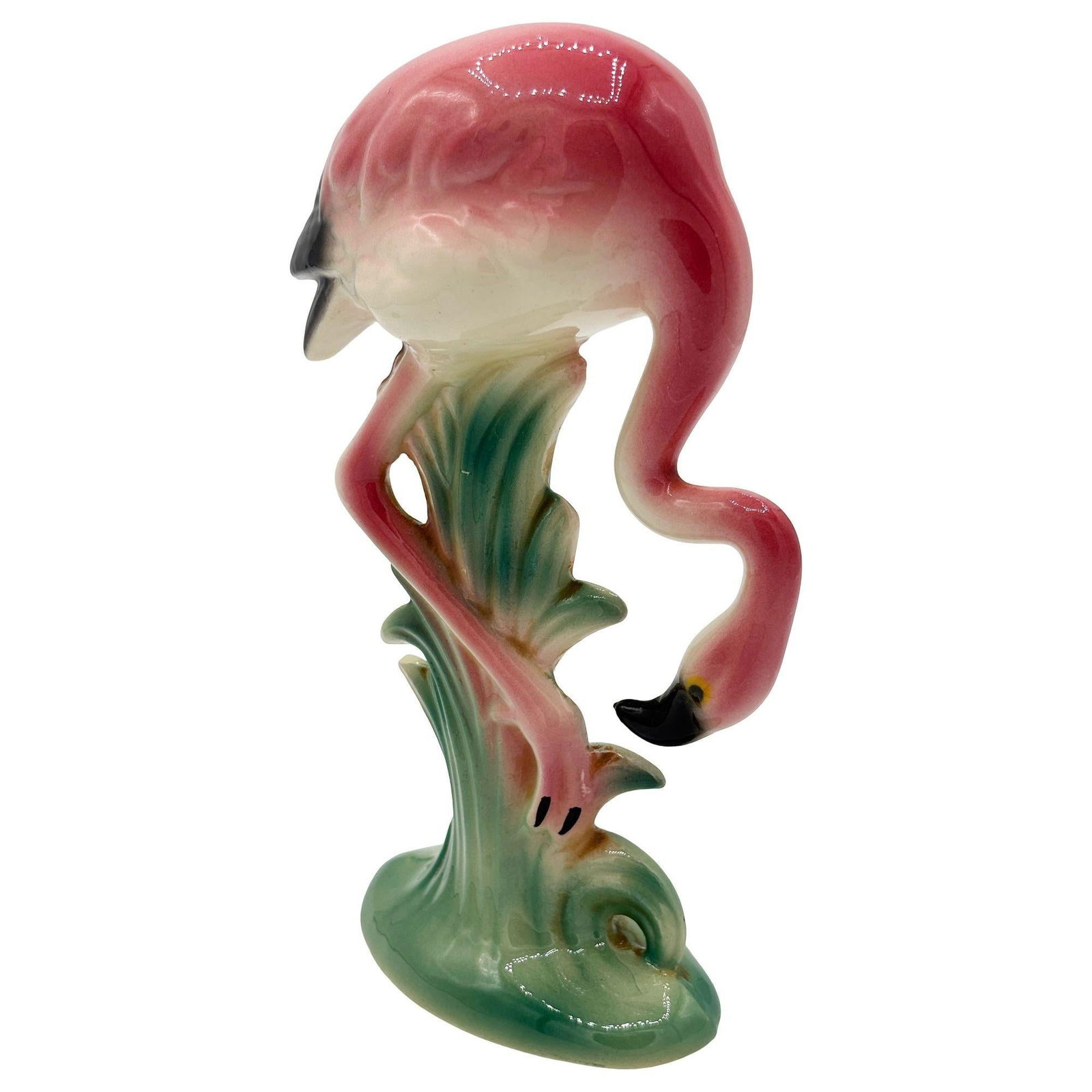 MCM California Pottery Ceramic Searcher Tropical Pink Flamingo Figurine Statue - 8