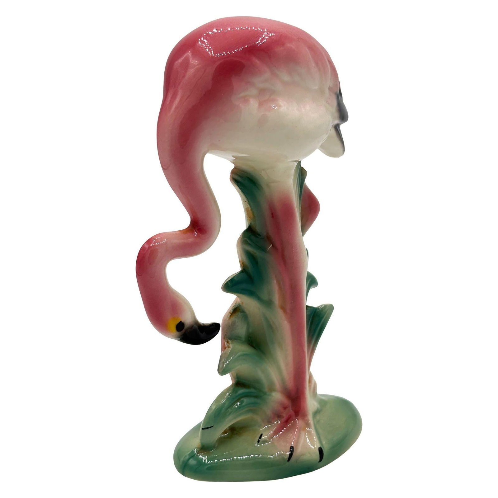 MCM California Pottery Ceramic Searcher Tropical Pink Flamingo Figurine Statue - 9