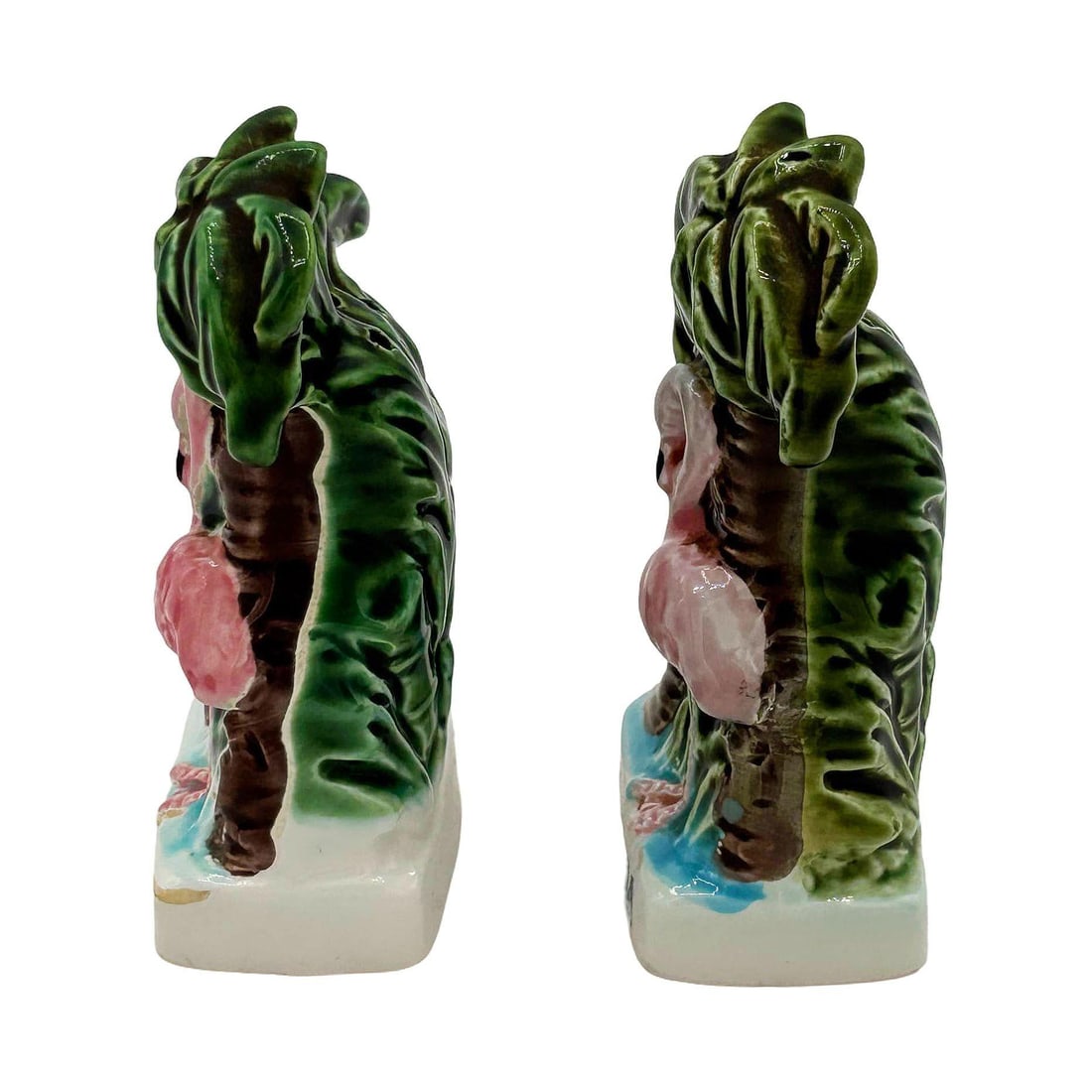 Mid-century Florida Flamingo Ceramic Salt & Pepper Shaker Set - 10
