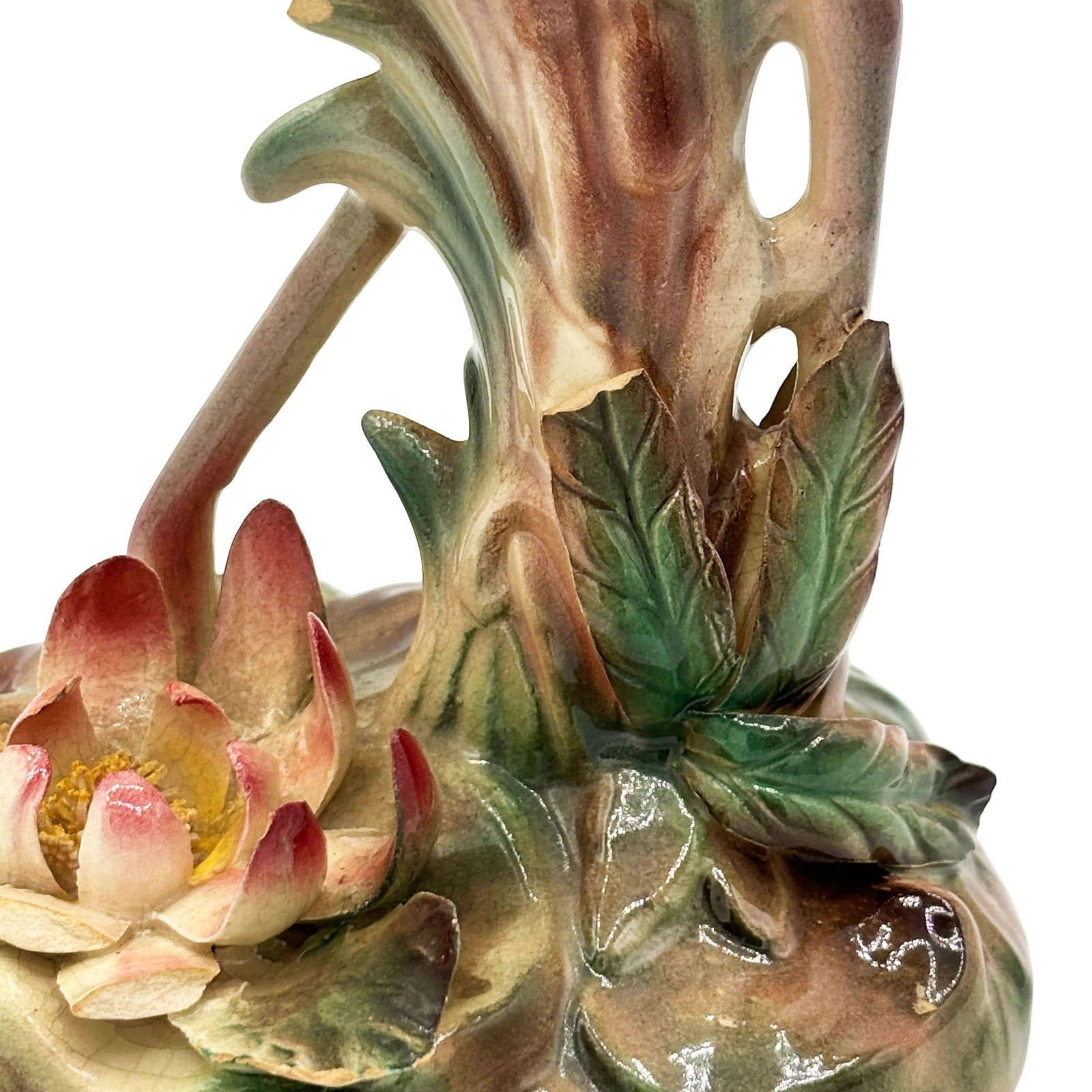 Mid-century Highly Detailed Pink Flamingo Ceramic Tabletop Sculpture Brad Keeler - 4