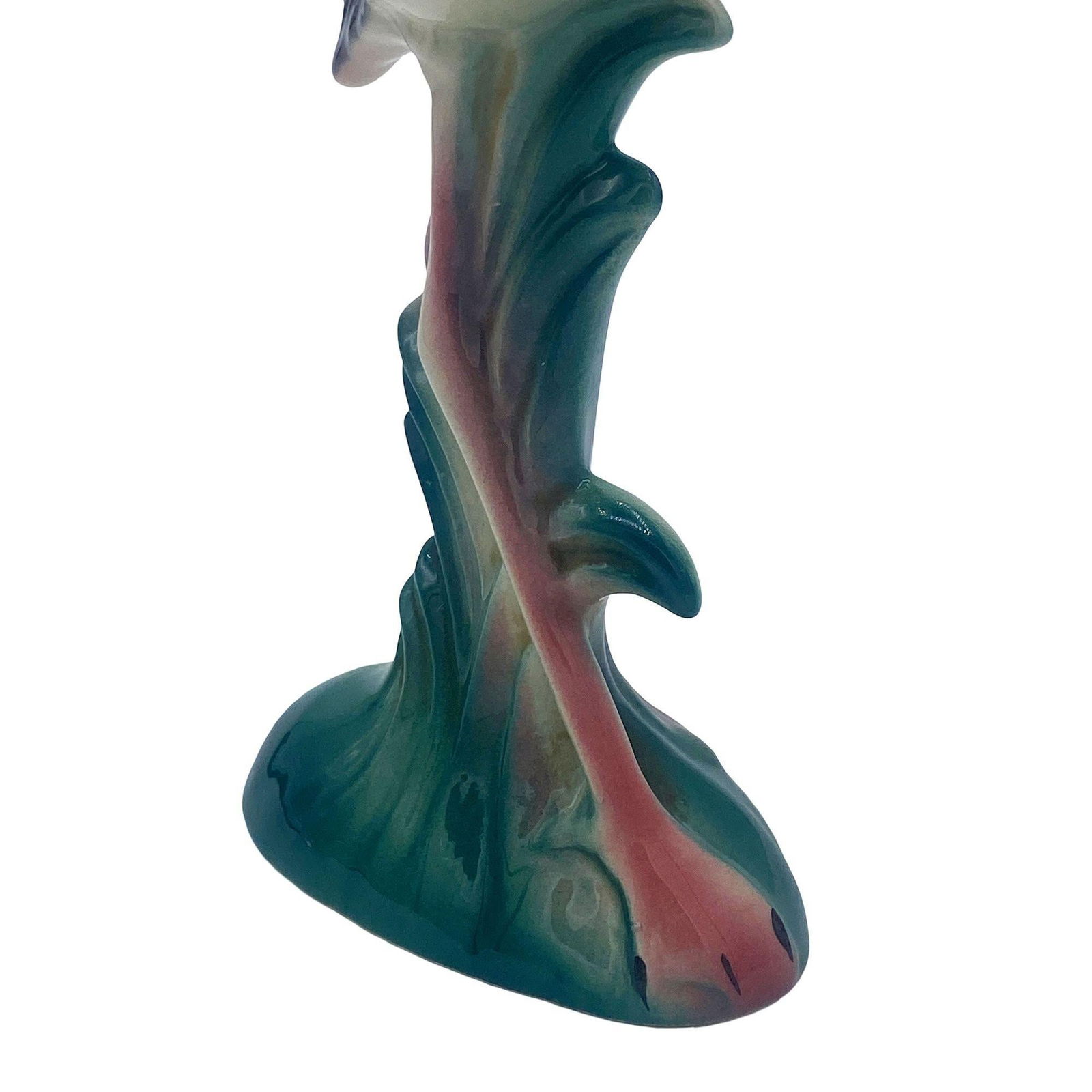 Mid-century California Pottery Ceramic Inquisitive Pink Flamingo Figurine - 13