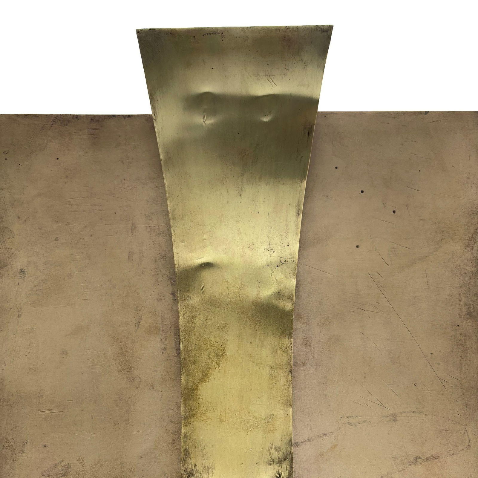 Grand Hollywood Art Deco Style Wood & Brass 9' Tall Torchiere Floor Lamp, Pair - 15