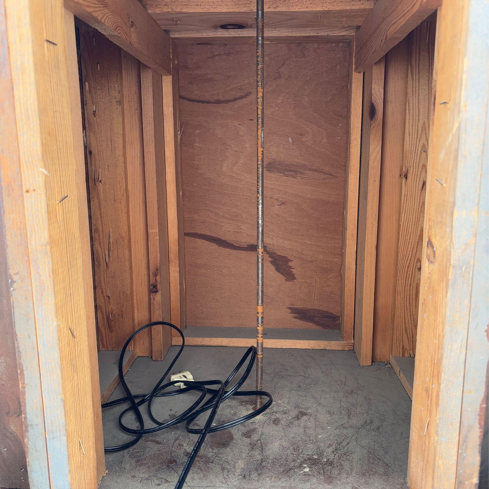 Grand Hollywood Art Deco Style Wood & Brass 9' Tall Torchiere Floor Lamp, Pair - 19