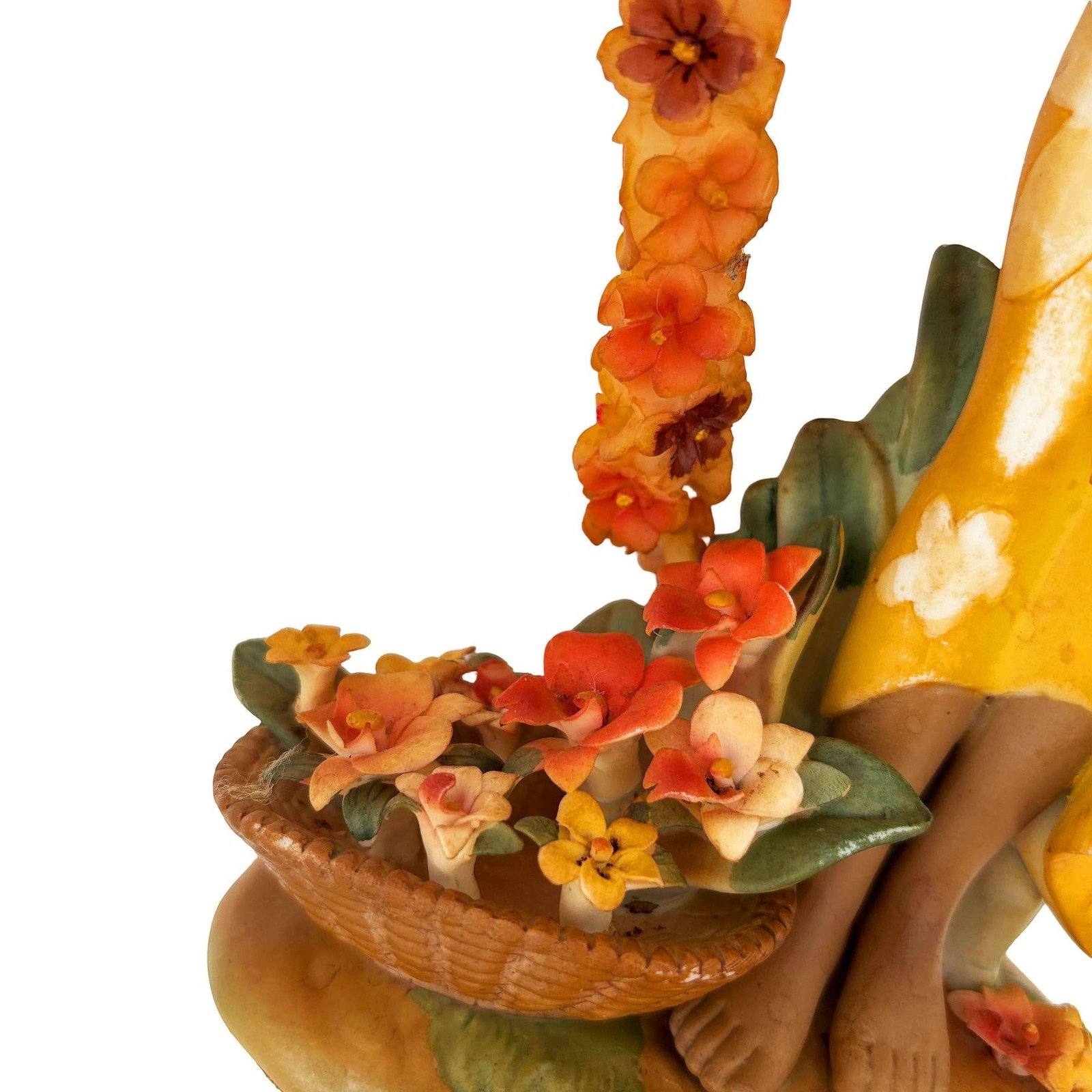 1930 Hawaiian "Cascading" Hand-Painted Fine Porcelain Statue by Lei Gill - 6