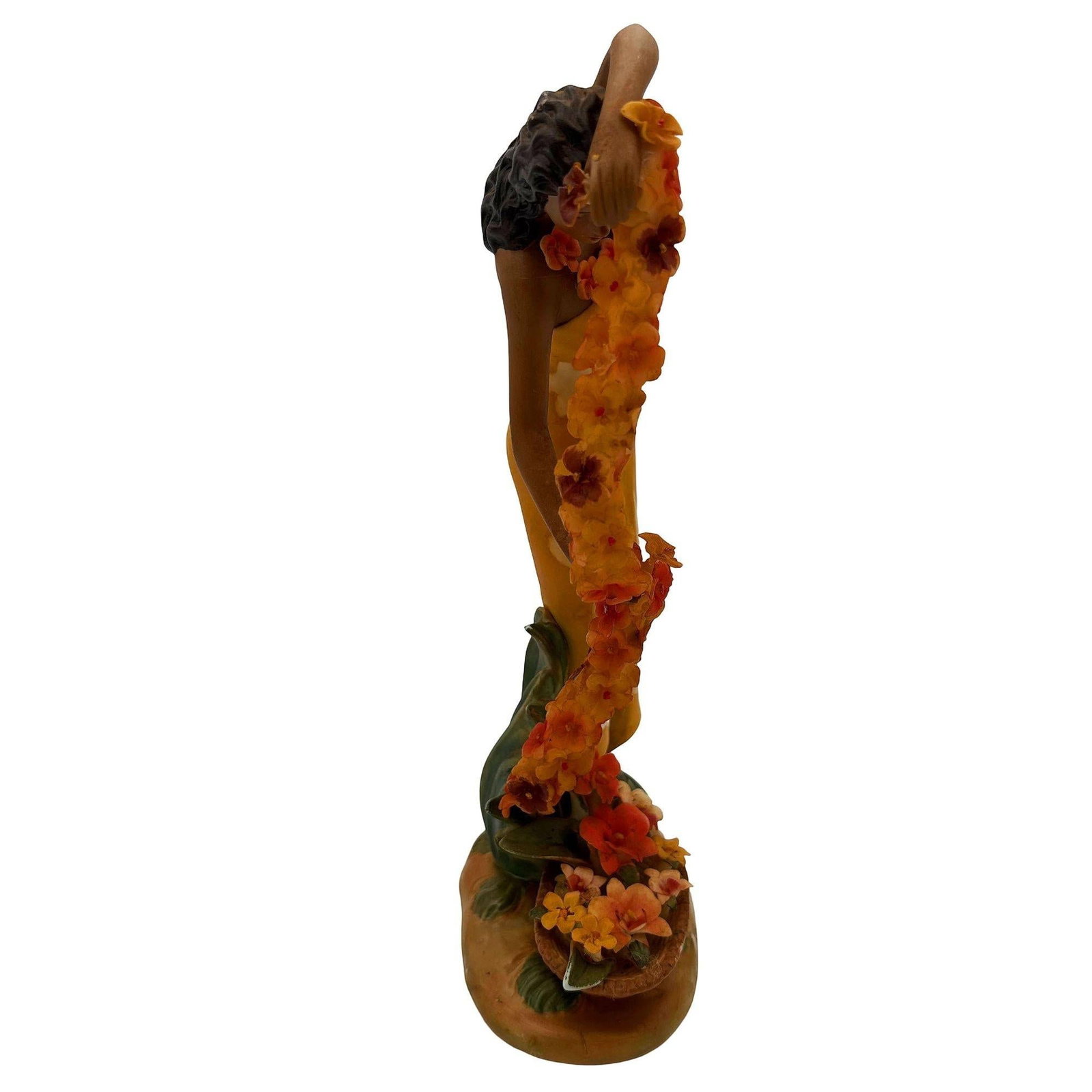 1930 Hawaiian "Cascading" Hand-Painted Fine Porcelain Statue by Lei Gill - 8